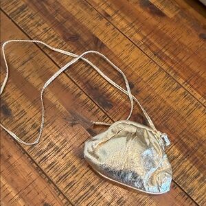 Gold Metallic Crossbody Bag - Women